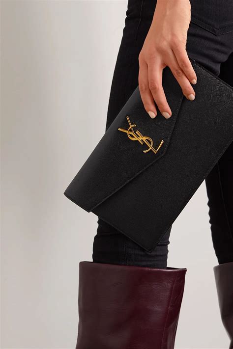 ysl clutch pouch|SAINT LAURENT Uptown textured.